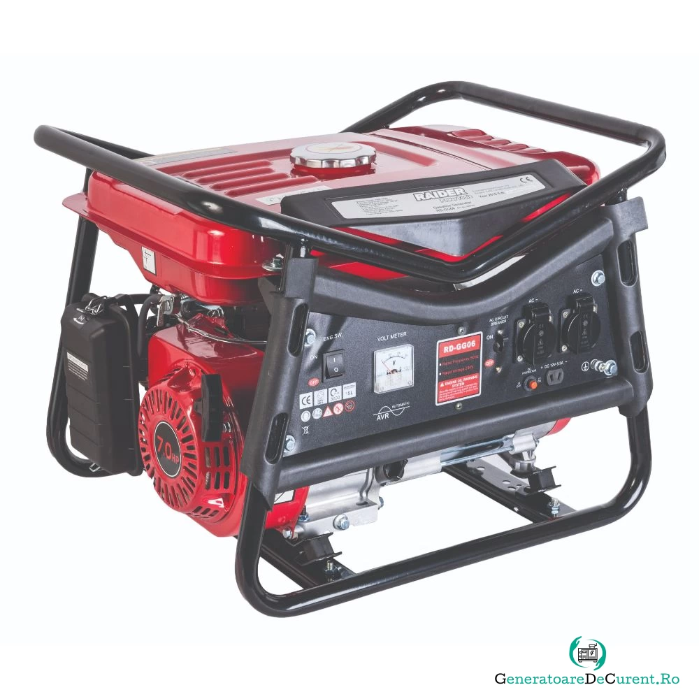  Generator curent electric Raider RD-GG06, benzina, 2,8 kW, 2 x 230 V, capacitate rezervor 15 l la 1,259.11 lei ron